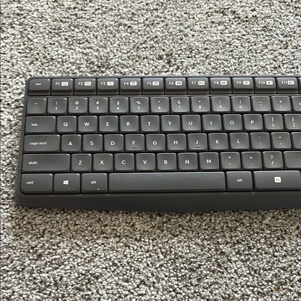 Logitech Black Keyboard & Mouse - missing wireless mouse adapter